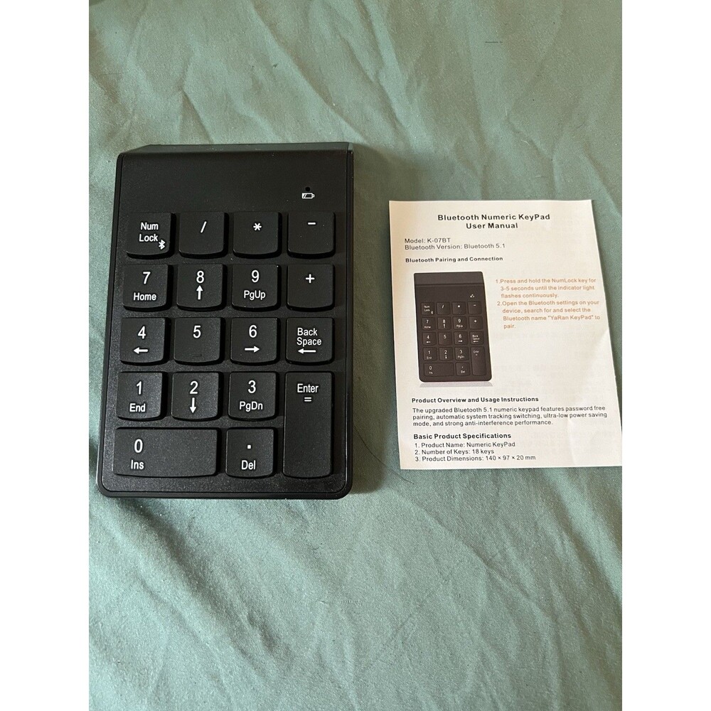 Mini Bluetooth Numeric Keyboard
